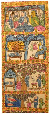 Lot 227 - A NARRATIVE SCROLL