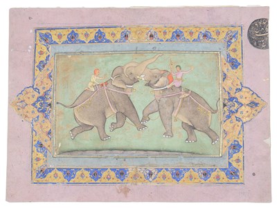 Lot 235 - AN ELEPHANT FIGHT