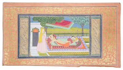 Lot 238 - TWO MAIDENS WITH AN ELDERLY WOMAN