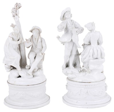 Lot 287 - TWO ITALIAN PORCELAIN GROUPS
