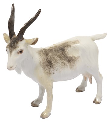 Lot 308 - A MEISSEN FIGURE OF A NANNY GOAT