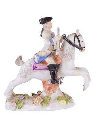 Lot 310 - A VIENNA MINIATURE EQUESTRIAN FIGURE OF A HUNTER