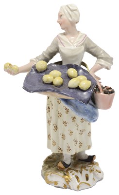 Lot 311 - A MARCOLINI MEISSEN 'CRIS DE PARIS' SERIES FIGURE OF A LEMON SELLER