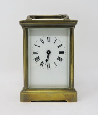 Lot 342 - A FRENCH CARRIAGE CLOCK