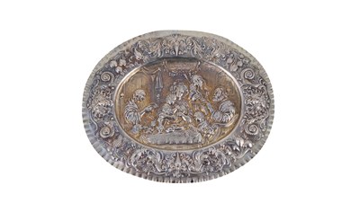 Lot 353 - A SILVER-GILT PLAQUETTE