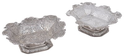 Lot 357 - TWO DUTCH SILVER SALT CELLARS