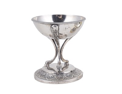 Lot 383 - AN AUSTRIAN SILVER SALT CELLAR