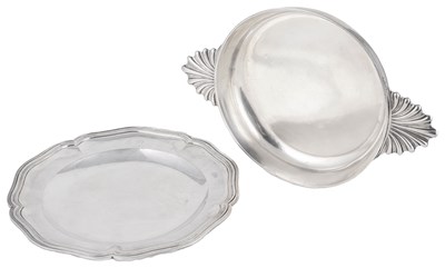 Lot 390 - A FRENCH SILVER ECUELLE