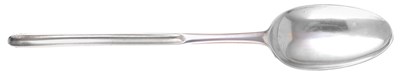 Lot 404 - A GEORGE I SILVER MARROW SPOON