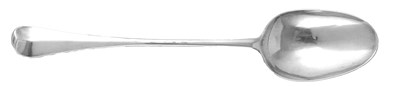 Lot 422 - A GEORGE II SILVER BASTING SPOON