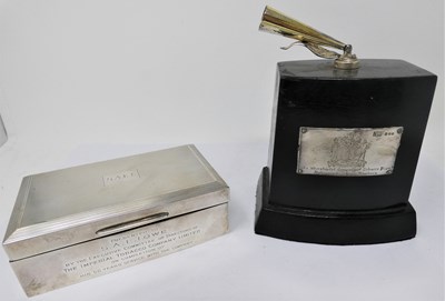 Lot 434 - A SILVER CIGARETTE BOX