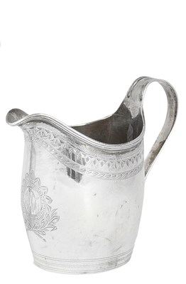 Lot 484 - A GEORGE III SILVER MILK JUG