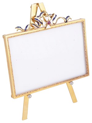 Lot 532 - A GREEK GOLD SMALL FRAME ON STAND