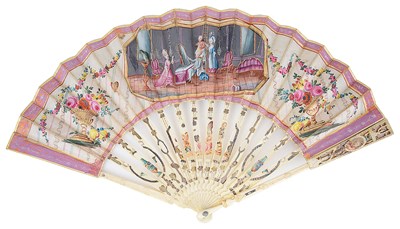 Lot 565 - ËœAN IVORY FAN