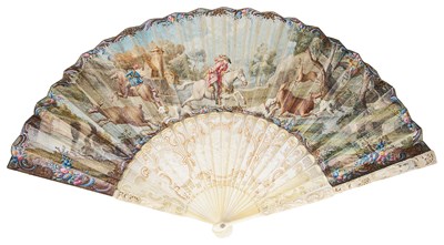 Lot 566 - ËœAN IVORY FAN