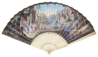 Lot 567 - ËœAN IVORY FAN