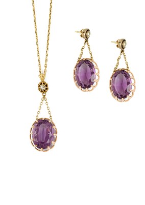 Lot 614 - AMETHYST PARURE