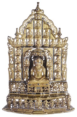 Lot 229 - A JAIN BRONZE SHRINE