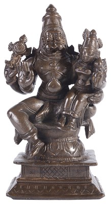 Lot 232 - A BRONZE FIGURE OF NARASIMHA