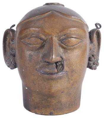 Lot 235 - A BRONZE GAURI HEAD
