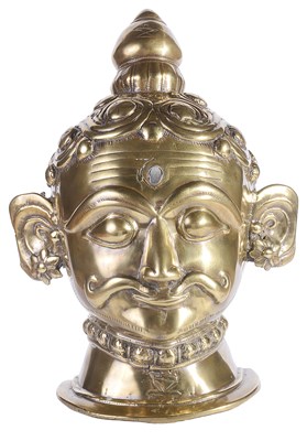 Lot 237 - A LARGE BRASS SIVA LINGAM COVER