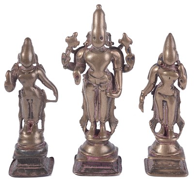Lot 244 - VISHNU WITH HIS CONSORTS