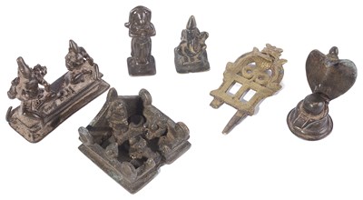 Lot 248 - SIX SMALL BRONZE IMAGES
