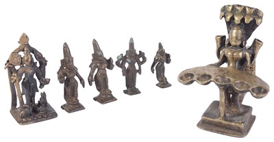 Lot 249 - FIVE SMALL BRONZE IMAGES