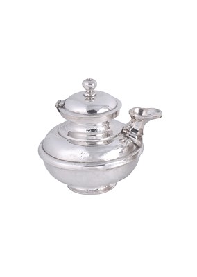 Lot 268 - A SILVER SPOUTED LOTA