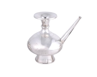 Lot 269 - A SILVER EWER