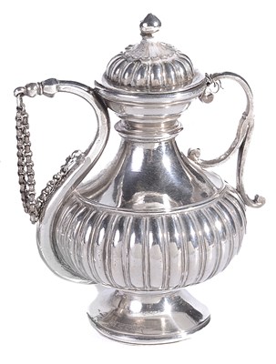 Lot 273 - A MUGHAL SILVER SCENT BOTTLE