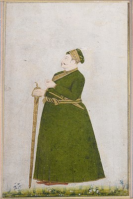 Lot 362 - A PORTRAIT OF A MUGHAL NOBLEMAN