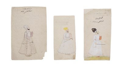 Lot 364 - THREE DRAWINGS OF RULERS