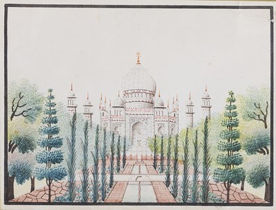 Lot 369 - A COMPANY SCHOOL PAINTING OF THE TAJ MAHAL
