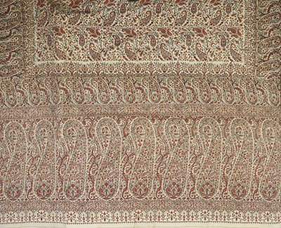 Lot 388 - â€¡A WOVEN WOOL SHAWL