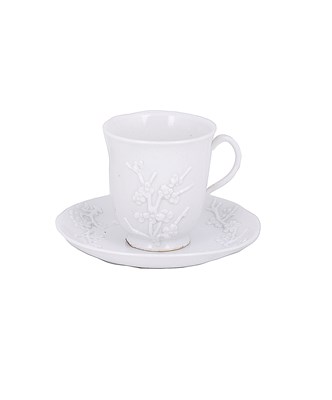 Lot 401 - A DOCCIA COFFEE CUP AND SAUCER