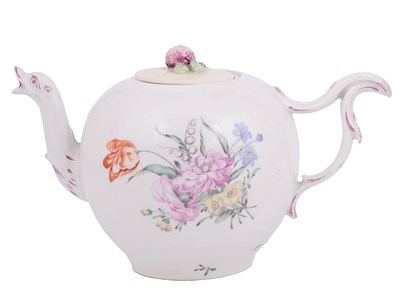Lot 402 - A ZURICH TEAPOT AND COVER