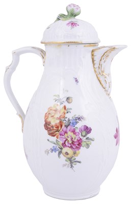 Lot 403 - A BERLIN COFFEE POT AND COVER