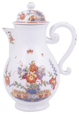 Lot 405 - A MEISSEN COFFEE POT AND COVER