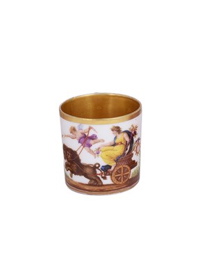 Lot 407 - A PARIS PORCELAIN COFFEE CAN