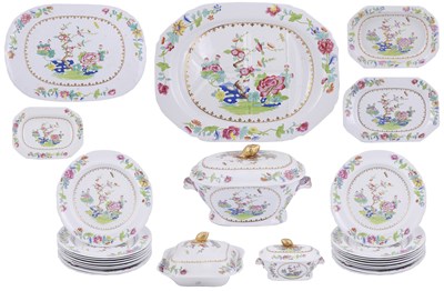 Lot 413 - A SPODE STONE CHINA PART DINNER SERVICE