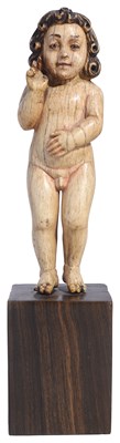 Lot 428 - ~A SPANISH COLONIAL BONE FIGURE OF THE CHRIST CHILD