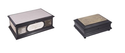 Lot 436 - ~A BISMARCK PRESENTATION EBONY CASKET