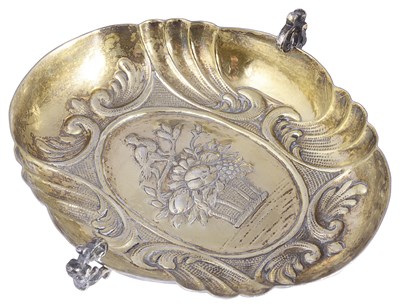 Lot 454 - A GERMAN SILVER WINE TASTER