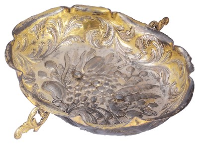 Lot 455 - A HUNGARIAN GILT COPPER SOUVENIR WINE TASTER