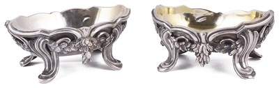 Lot 462 - TWO ITALIAN SILVER SALT CELLARS