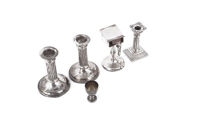 Lot 575 - A COLLECTION OF EDWARDIAN MINIATURE SILVER
