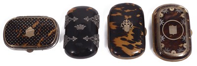 Lot 645 - ~FOUR TORTOISESHELL PURSES