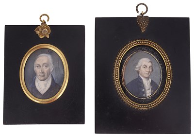 Lot 664 - ~A PORTRAIT MINIATURE OF A NAVAL OFFICER