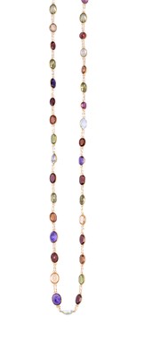 Lot 688 - GEM SET NECKLACE